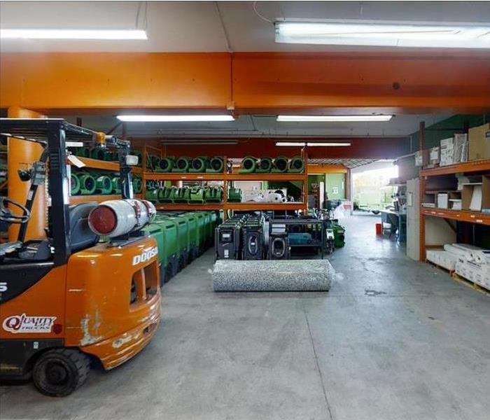 Equipment and machinery in warehouse